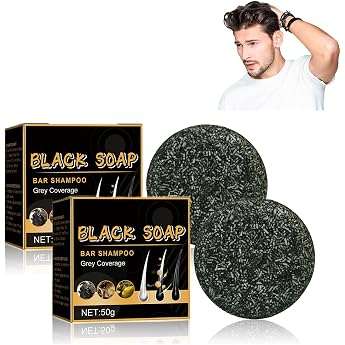 Grey Shine Soap Reverse Grey Hair Bar Shampoo Grey Shine Hair Revitalisable Grey Cover Hair Shampoo Natural Hair Soap for Grey Hair Pack of 2