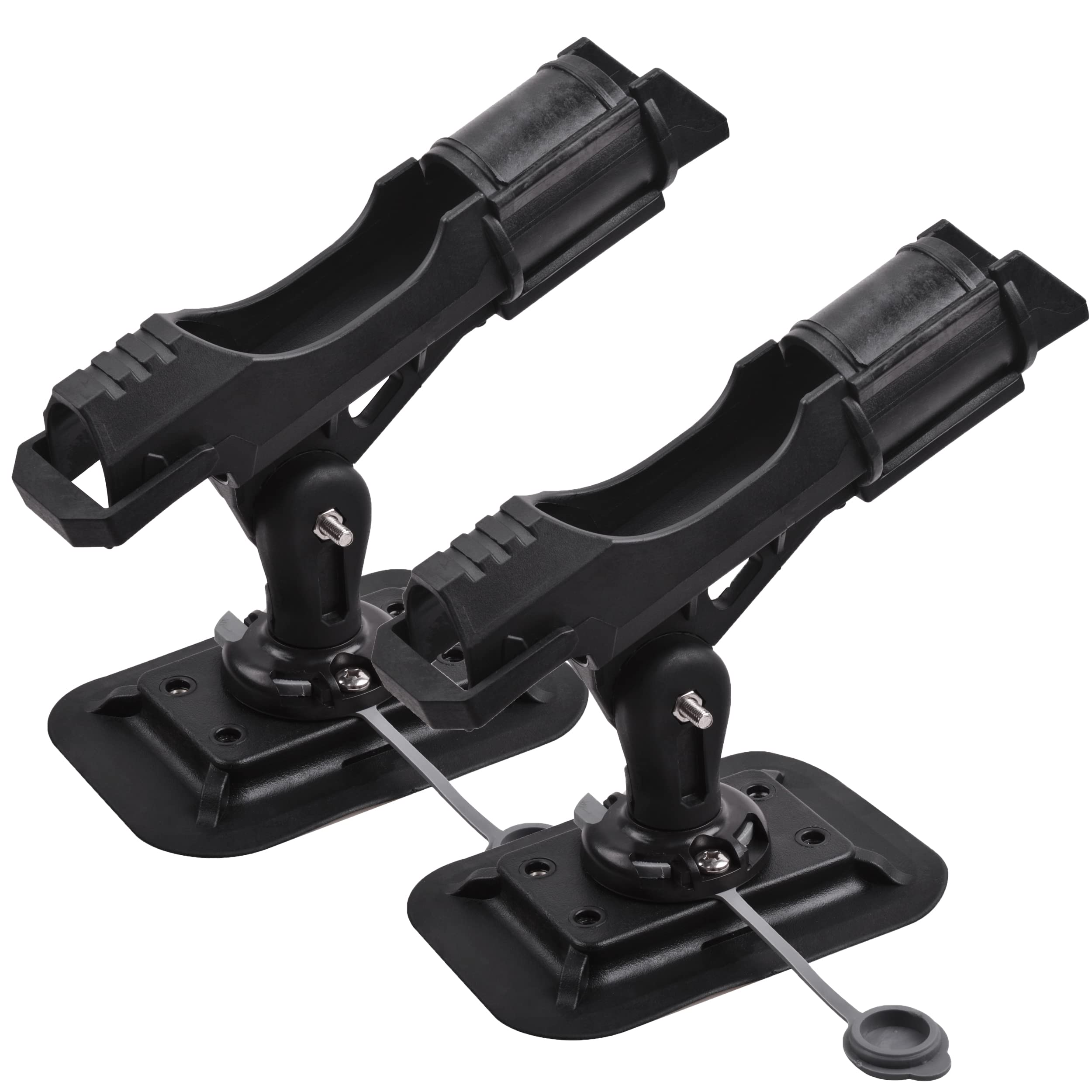 Angelrutenhalter, verstellbar, drehbar, für Bootsangeln, Stand-Off-Rack mit Sockel, Angelruten-Halterung für Kajak, Boot, Angeln (RH70-2 Stück)