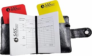 SAS Refree Wallet Card Premium Football Soccer Referee Card Sets, Warning Referee Red and Yellow Cards with Wallet Score Sheets, Pencil Accessories,-image-6