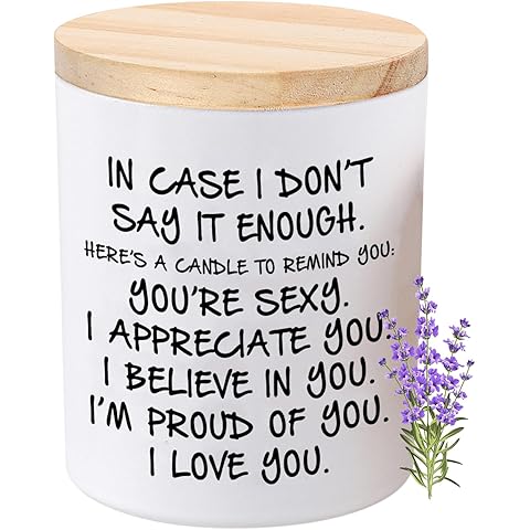 BFJLIFE Candles Gifts for Her Funny Novelty Unique Valentines Mothers Day Anniversary Birthday Christmas Gifts for Girlfriend Wife Stocking Stuffers Lavender Scented Soy Candle
