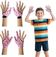 Vista 17 de Protector de pulgar para niños, 4 unidades, guantes antichuparse, de compresión masticable, para niños de 5 a 12 años