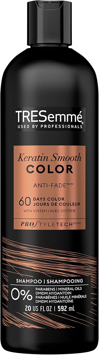 TRESemmé Keratin Smooth Color Sulfate-Free Shampoo for Color-Treated Hair Formulated With Pro Style Technology 20 oz