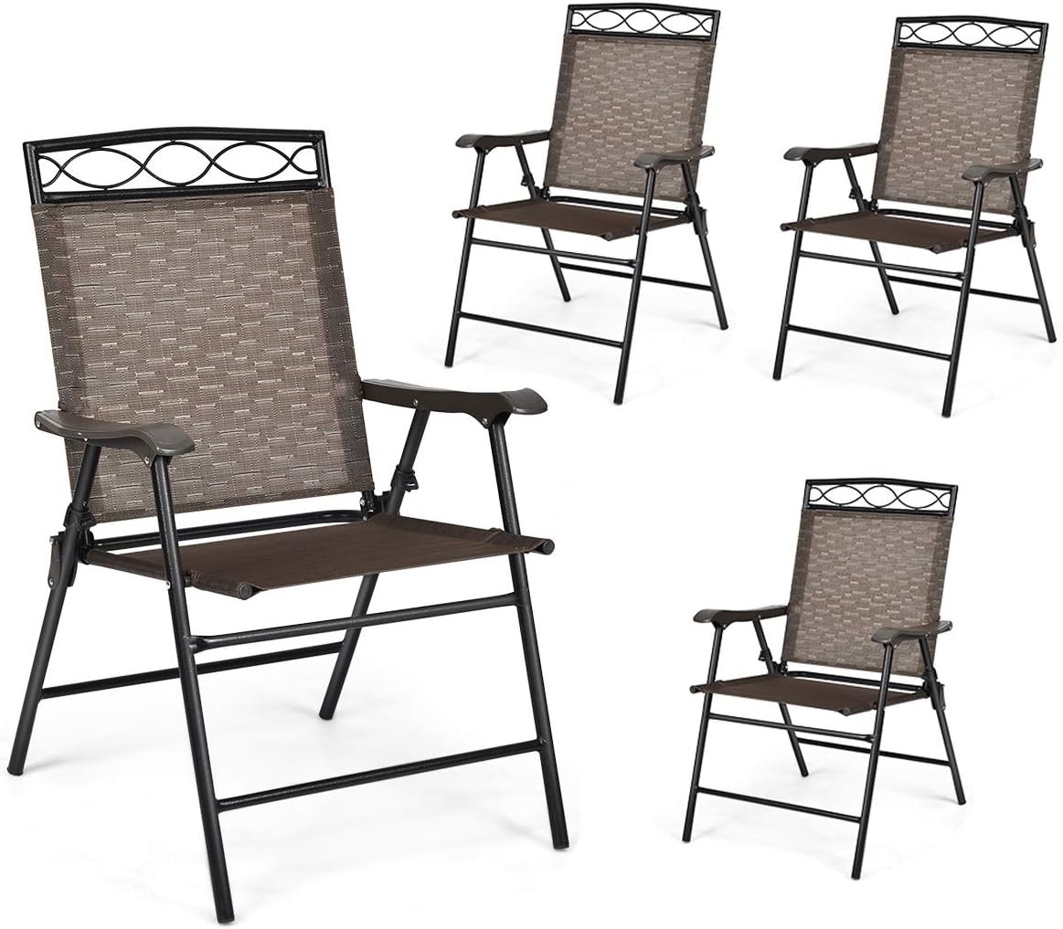 Amazoncom Safstar Set Of 4 Folding Patio Chairs Amazoncom Safstar Set Of 4 Folding Patio Chairs