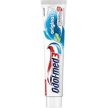 Odol-med3 Original Zahnpasta, Zahncreme mit 3in1 Schutz f&uuml;r starke Z&auml;hne, gesundes Zahnfleisch** und frischen Atem, 75ml
