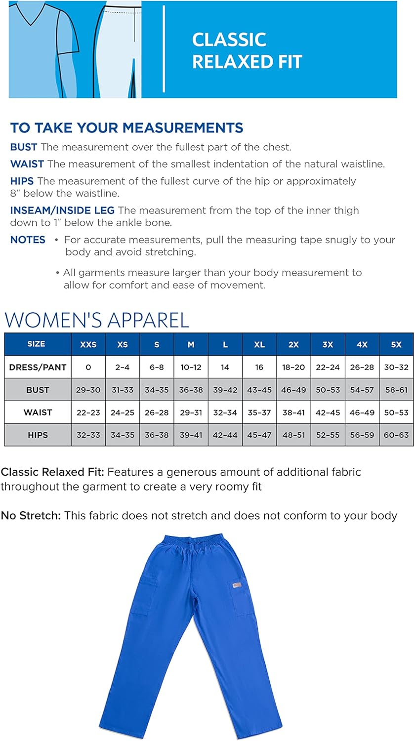 Landau Scrub Zone Relaxed Fit 3-Pocket Elastic Cargo Scrub Pants for Women 83221 - Image 7