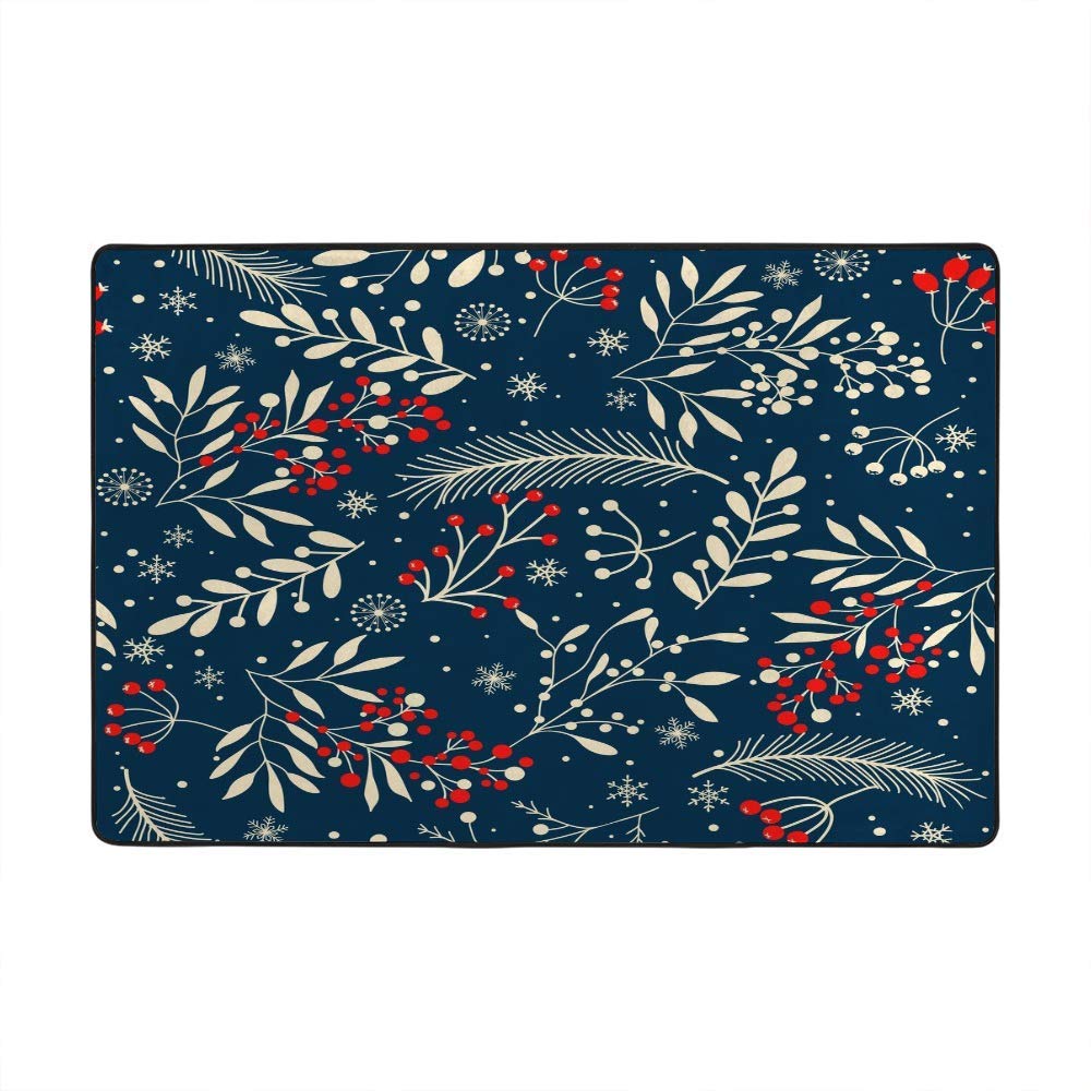 Tapis de sol antidérapant lavable pour cuisine et salon de Noël