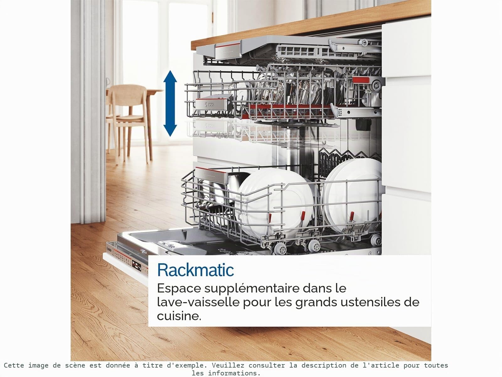 Bosch - Lave-vaisselle libre, 60 cm, série 4, 14 couverts, 3 plateaux, Home Connect, blanc, SMS4EMW06E