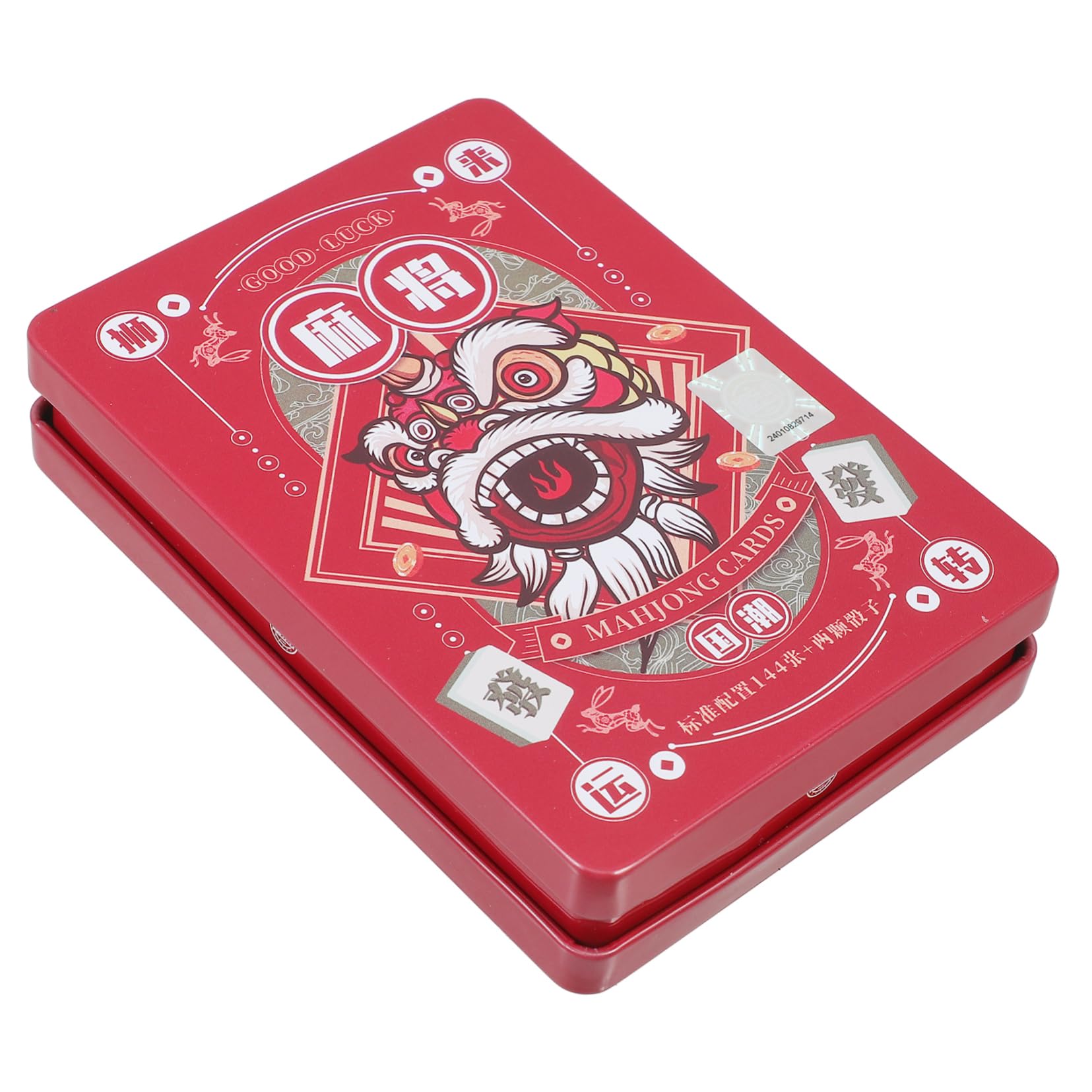 ifundom 5sätze Mahjong-Karten Tragbare Mahjong-Spielkarten Für Reisen Und Partys Geräuschloses Kartenspiel Mit Würfeln Für Familienunterhaltung Und Spaß Für Gesellige Abende