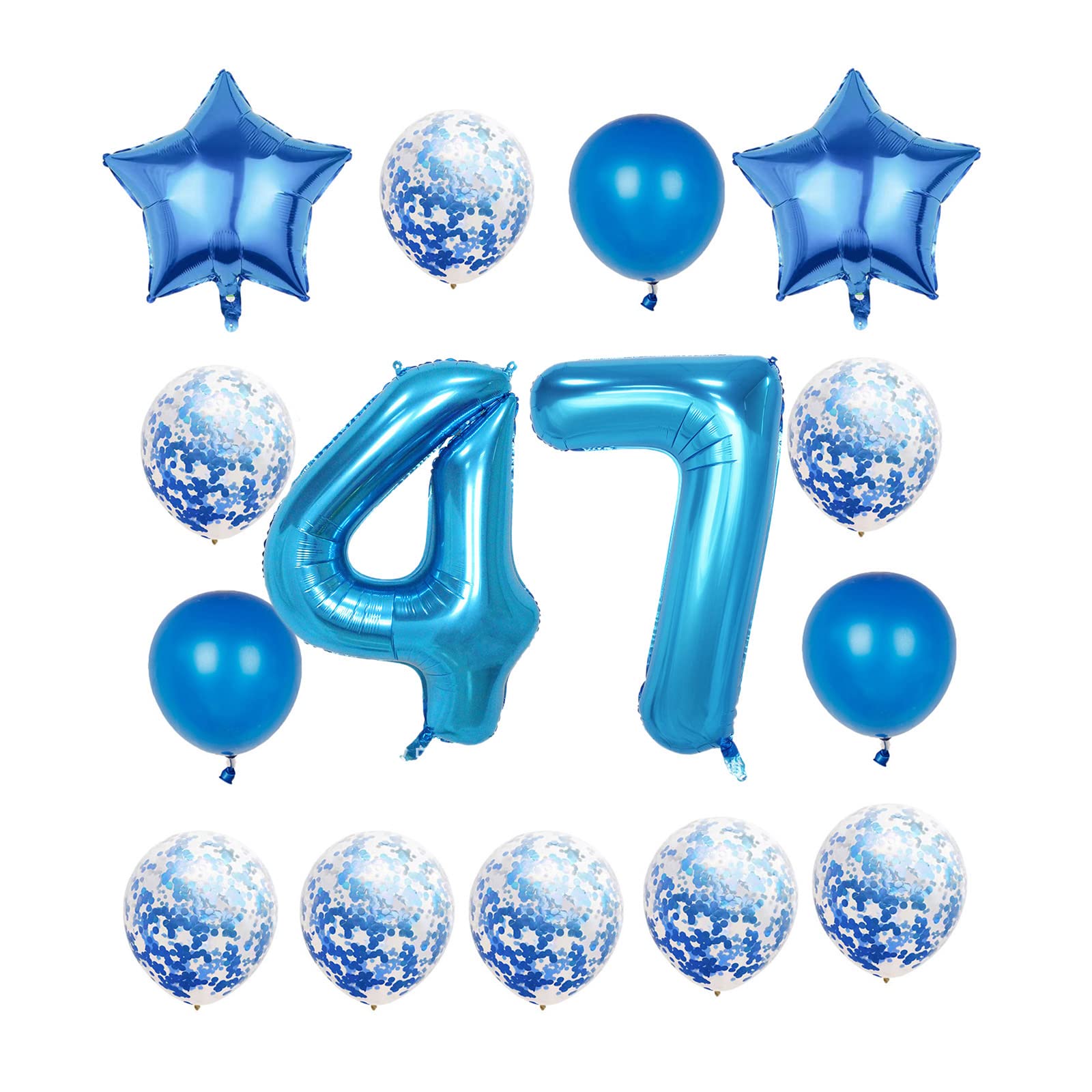 バルーン　ドールイン　ブルー Amazon.com: KBZVNAF Blue Latex Balloon Set - 60 Pack 12 Inches