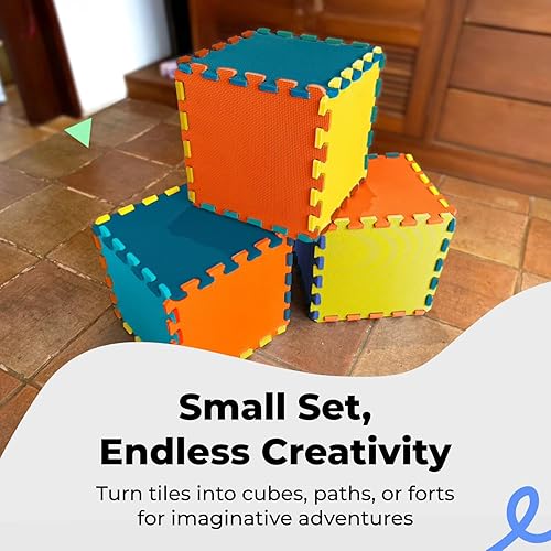 Vista 36 de MioTetto Alfombra de juegos para bebés de espuma suave no tóxica, tapete de juegos para niños y niñas, alfombrilla con rompecabezas de 36/16 piezas