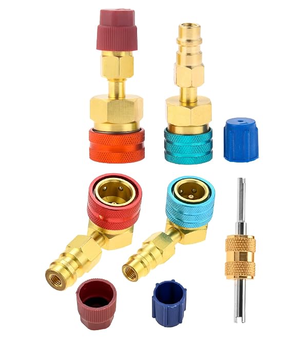 R1234yf Adapter Kit,Self-Sealing Can Tap,R1234yf to R134a Quick Coupler by Mtsooning - Used condition - CA$23.63
