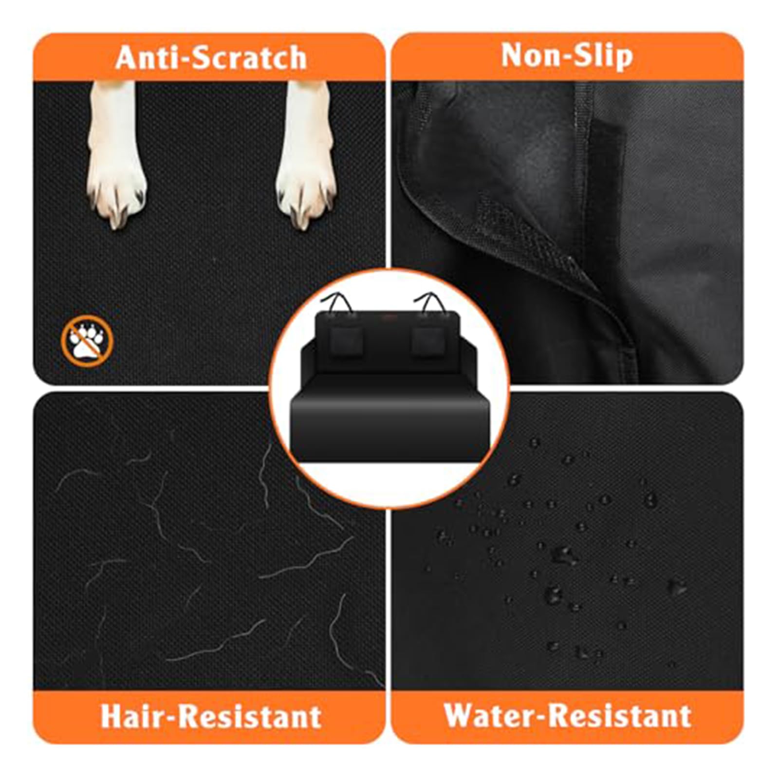Housse Protection de Coffre de Voiture, pour Ford Transit Custom 2017-2026 Protection Coffre Voiture Imperméable et Résistante pour Chiens
