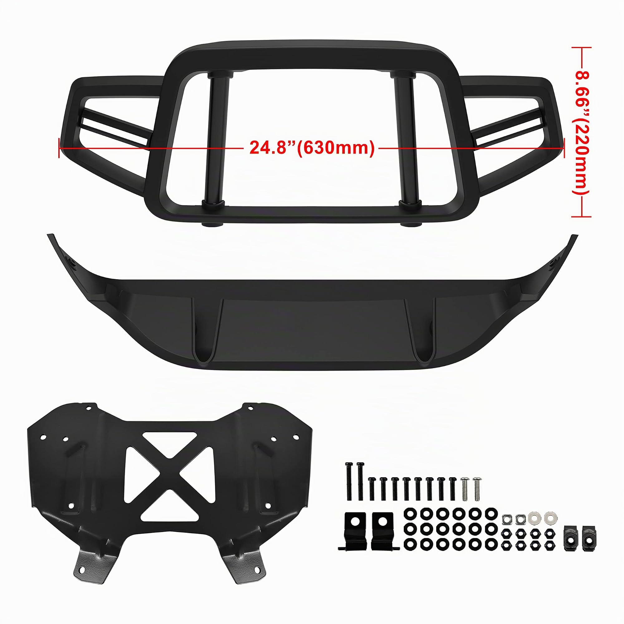 SAUTVS Kit de protection de pare-chocs avant pour Can-Am Ryker, profil avant pour Can Am Ryker 600 900 Sport & Ryker Rally Edition tous modèles (remplace #219401108)