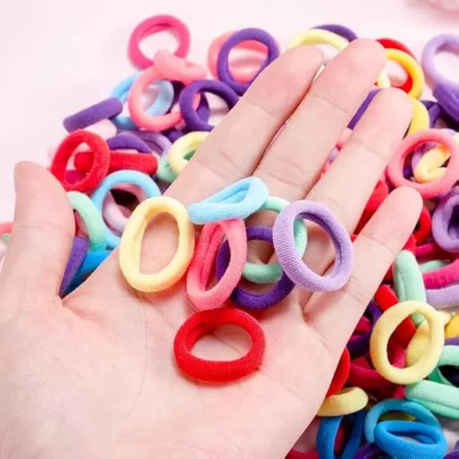 J0YJ0 Ponytail Holder Cotton Mini Hair Elastic Rubber Bands | Tight, Non-slippery, Stretchable | Cotton Elastic Hair Rubber Bands for Kids, Girls & Womens (Pack of 100) (B0CXN4WSP6) Amazon Price History, Amazon Price Tracker