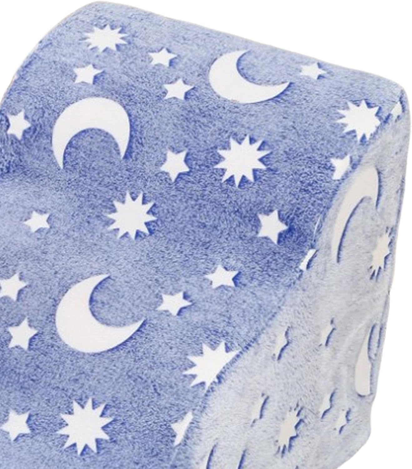 Dog Ladder Dog Stairs Puppy Cat Steps Anti Slip Bottom with Noctilucent for Sofa Bed Removable Cover and Machine Washable Detachable Pet Toy, Star Moon 58x38x38cm