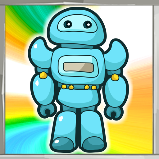 Libro da colorare robot