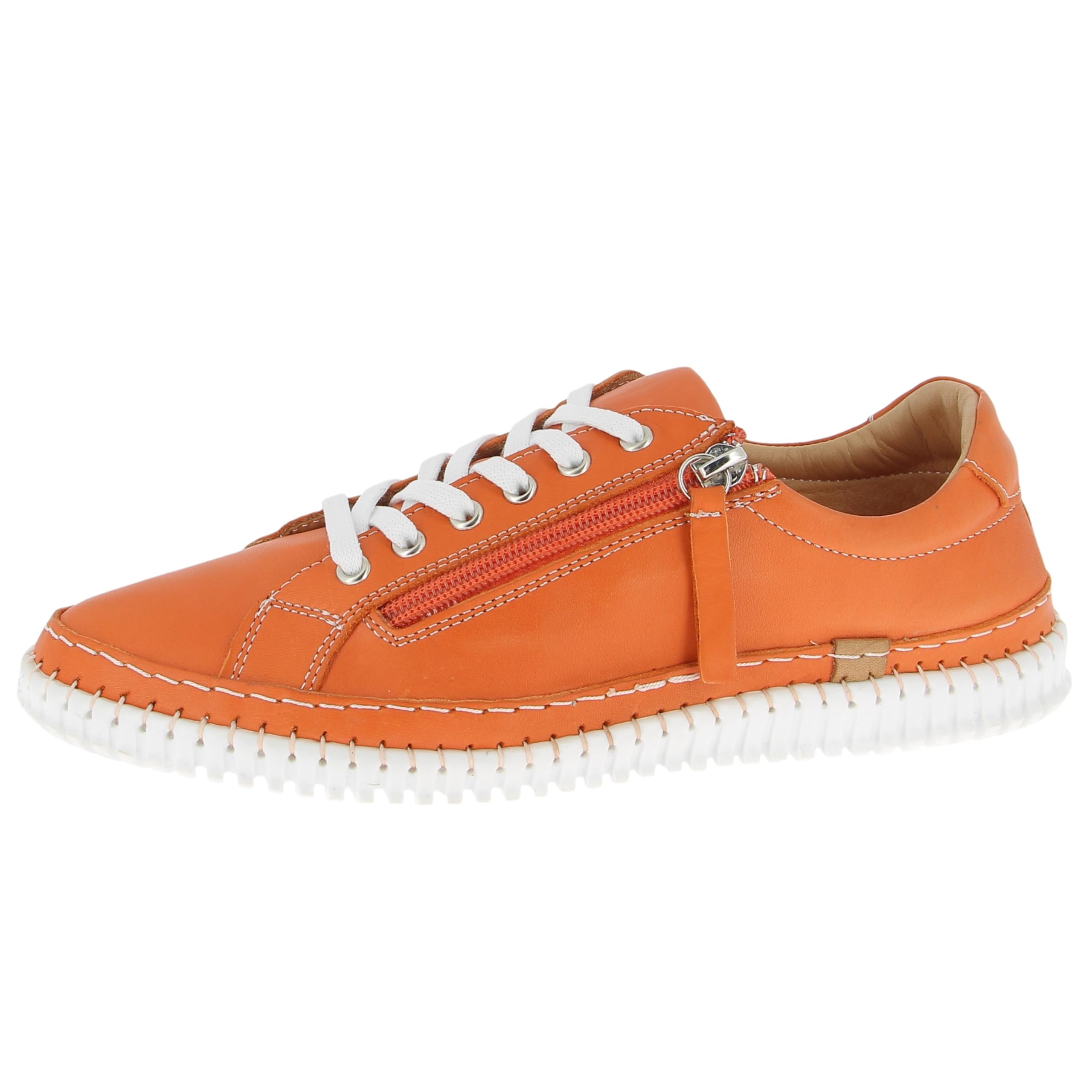 Andrea Conti Women's Low Top Trainers, Papaya, 37 EU, Papaya, 5 UK