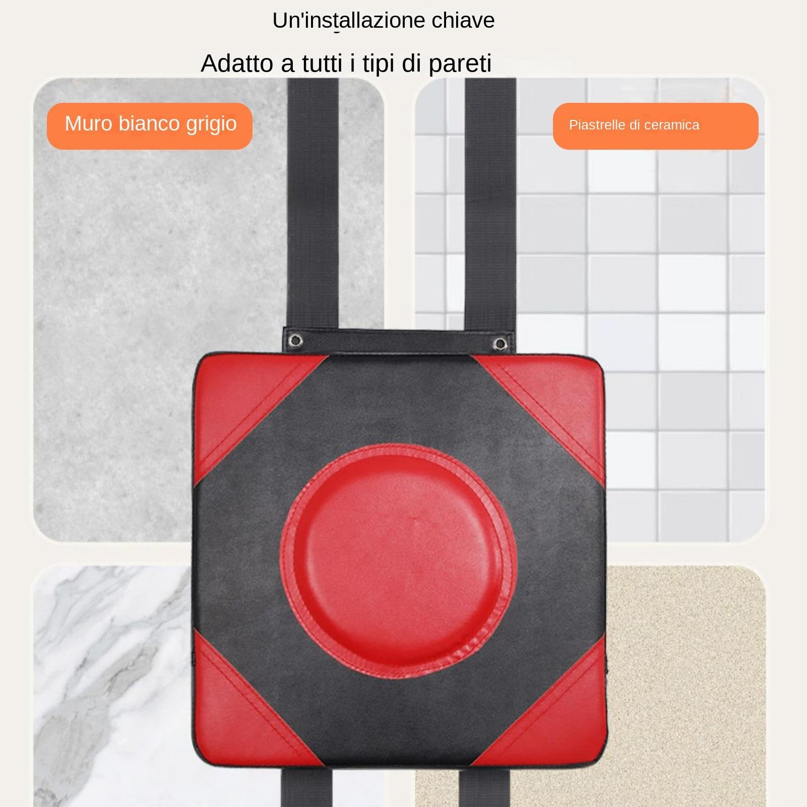 Punching Pad Da Muro Per Boxe - Bersaglio In Schiuma Per Kickboxing E Arti Marziali - Foto 9