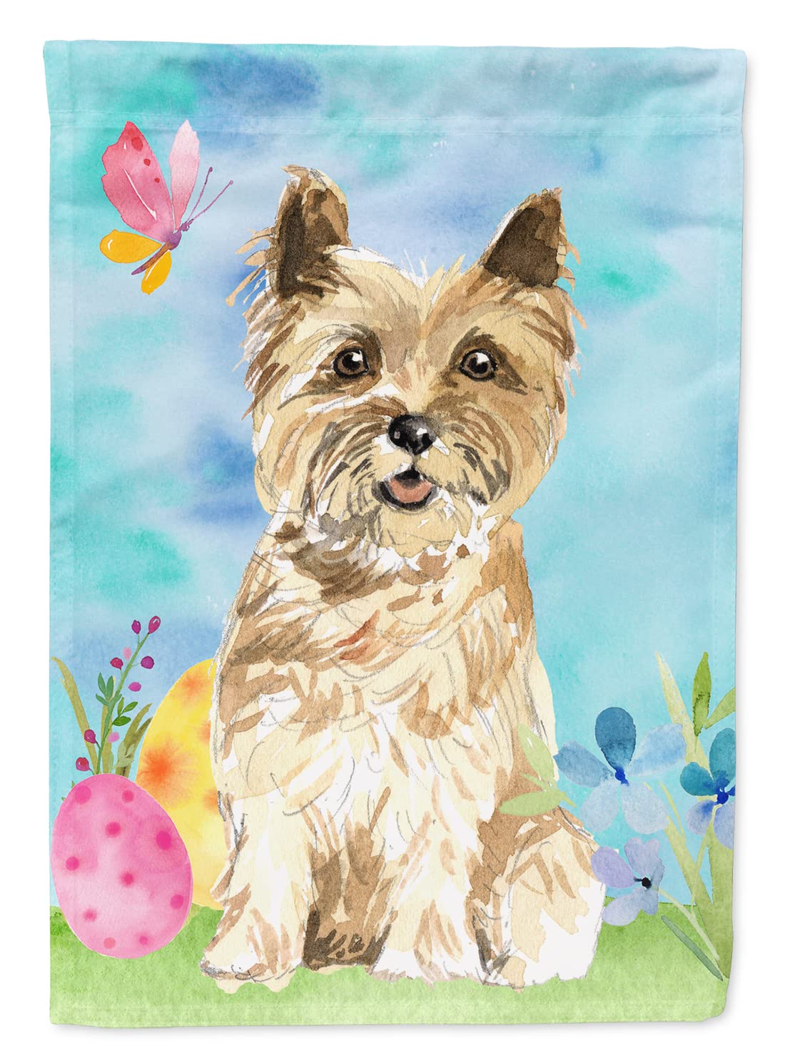 Cairn Terrier drapeau de Pâques en canevas cadeau idéal pour amateur de chien
