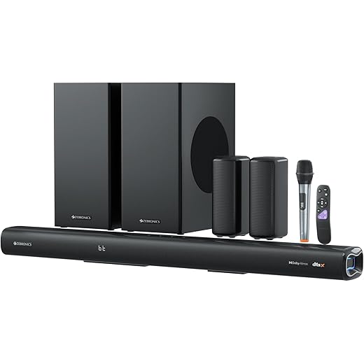 ZEBRONICS Juke BAR 9900 725 Watts Karaoke UHF Mic Dolby Atmo