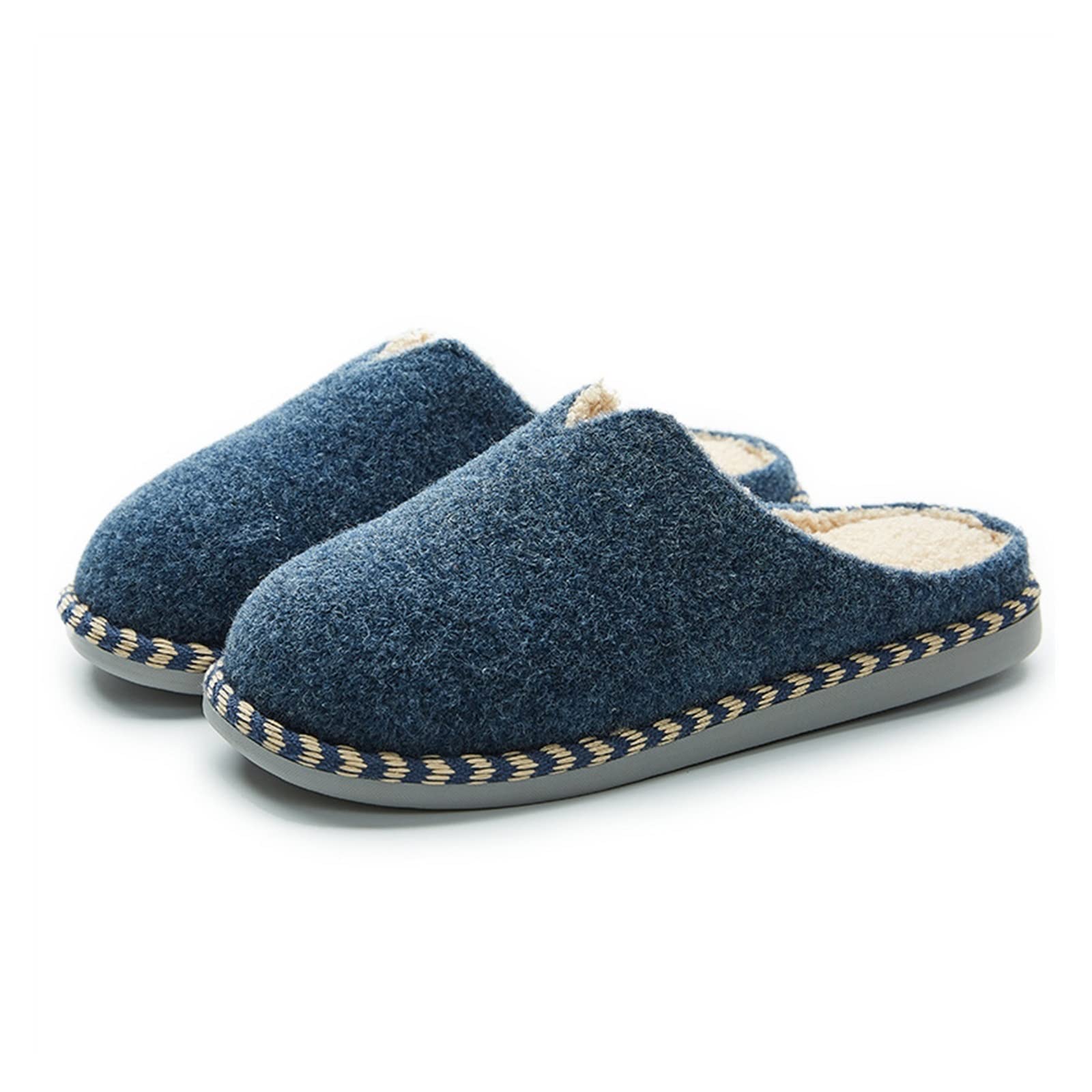 Zapatillas viscoelástica Zapatillas de casa ligeras for hombres y mujeres, zapatillas acogedoras for interiores y exteriores, zapatillas de algodón con suela antideslizante Pantuflas de algodón ( Colo