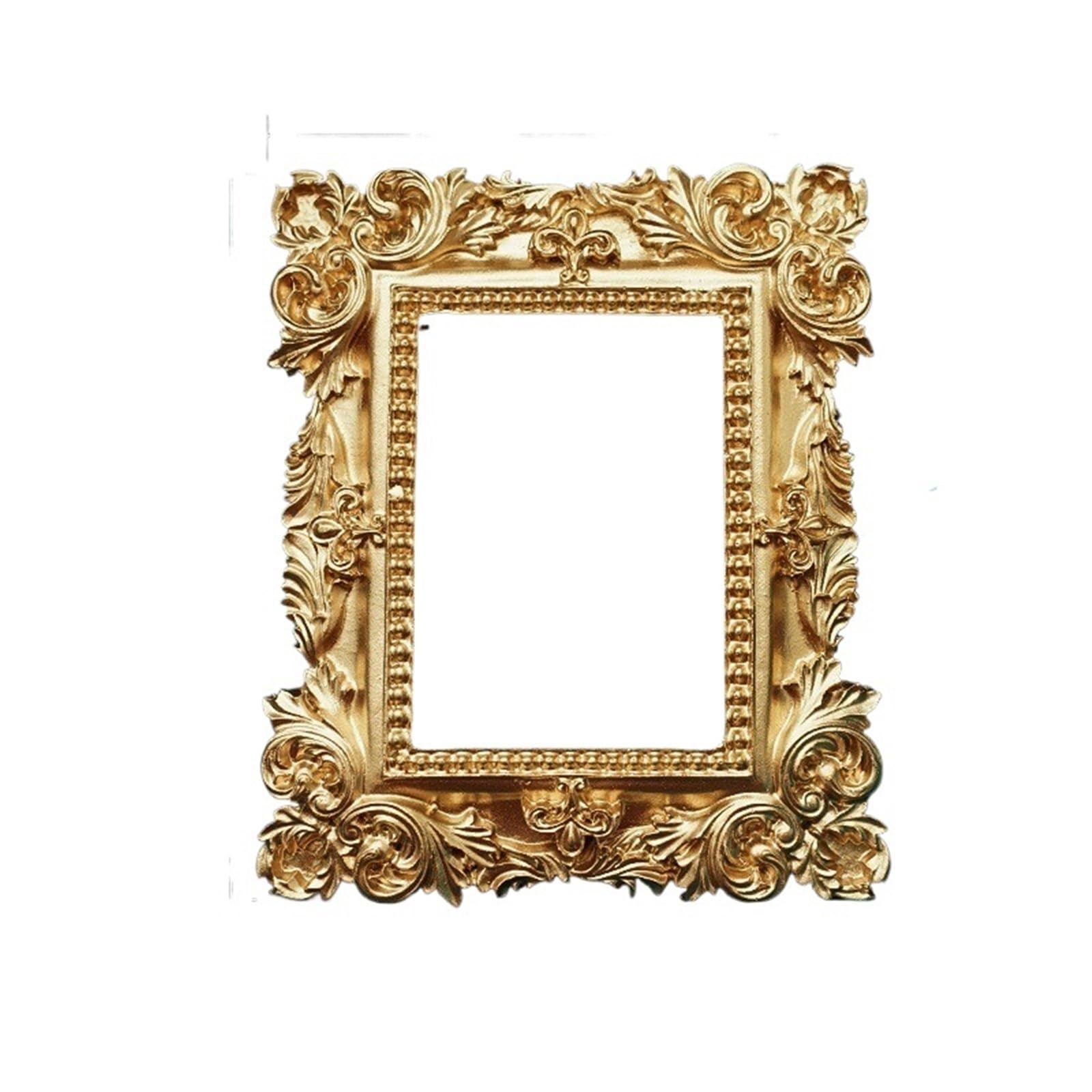 Picture Frames Golden Retro Photo Frame Decoration Home Photography Background Shooting Props(Type 3)