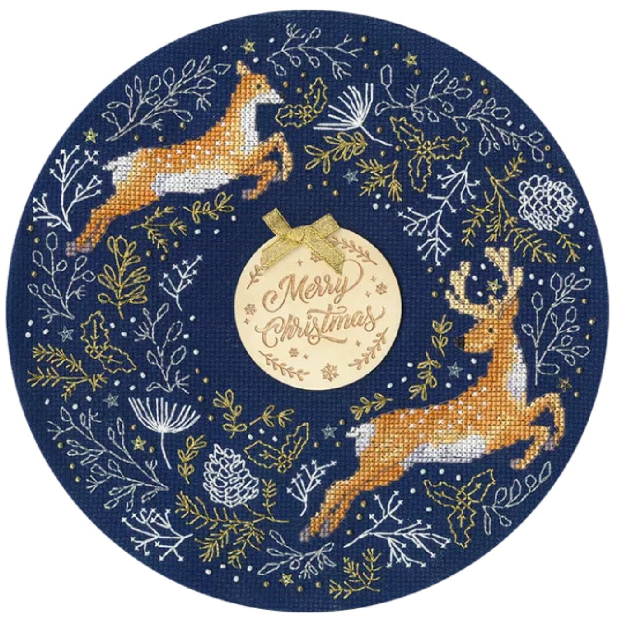 Woodland Wreath Cross Stitch Kit ~ Bothy Threads