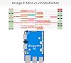Generic Orange Pi 5 Pro 4GB LPDDR5 8 Core 64 Bit RK3588S Single Board Computer 8K Video Decoding 2.4GHz Frequency WiFi Bluetooth Open Source Board Run Orange Pi OS Android Debian Ubuntu