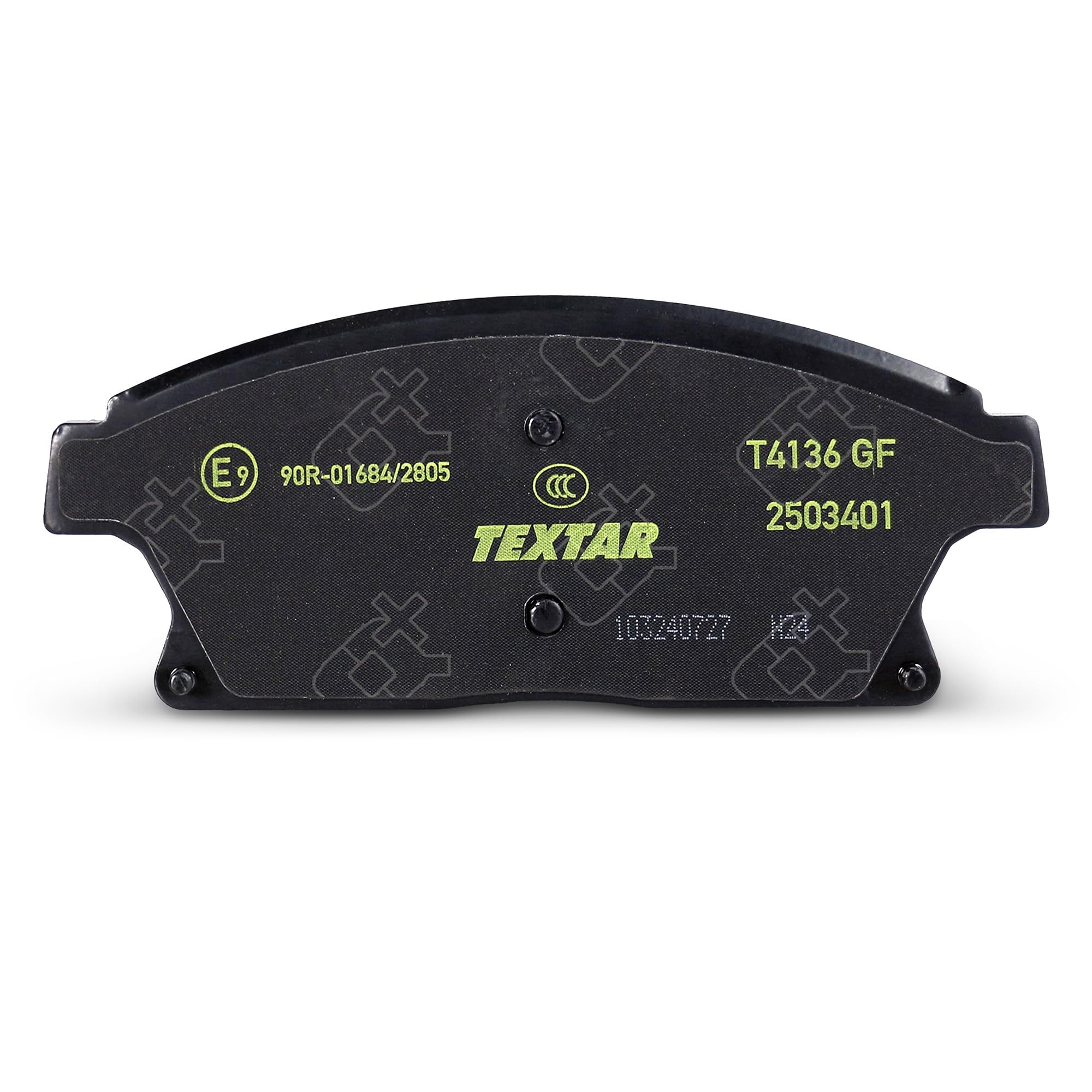 TEXTAR Kit pastiglie freni Anteriore con segnalatore acustico usura con accessori 2503401 Compatibilità con OPEL Mokka/Mokka X J13 ASTRA J ZAFIRA TOURER C P12, CHEVROLET ORLANDO J309