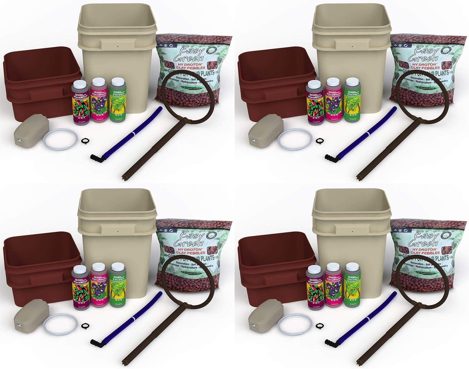 (4) General Hydroponics Waterfarm Complete Hydroponic System Grow Kits | GH4120