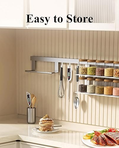 Miniatura 5 de Wisebee Termómetro digital para carne, termómetro de lectura instantánea para alimentos con sonda reductora IPX7 resistente al agua Función de