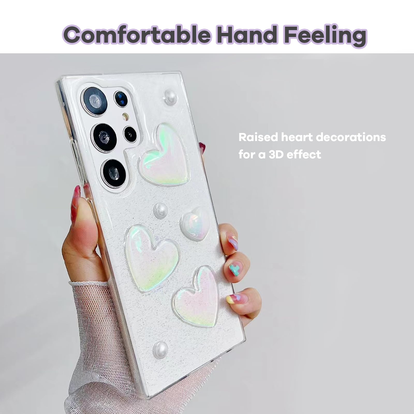 Amazon.com: UMESEIL for Samsung Galaxy S24 Ultra Case, Cute Clear