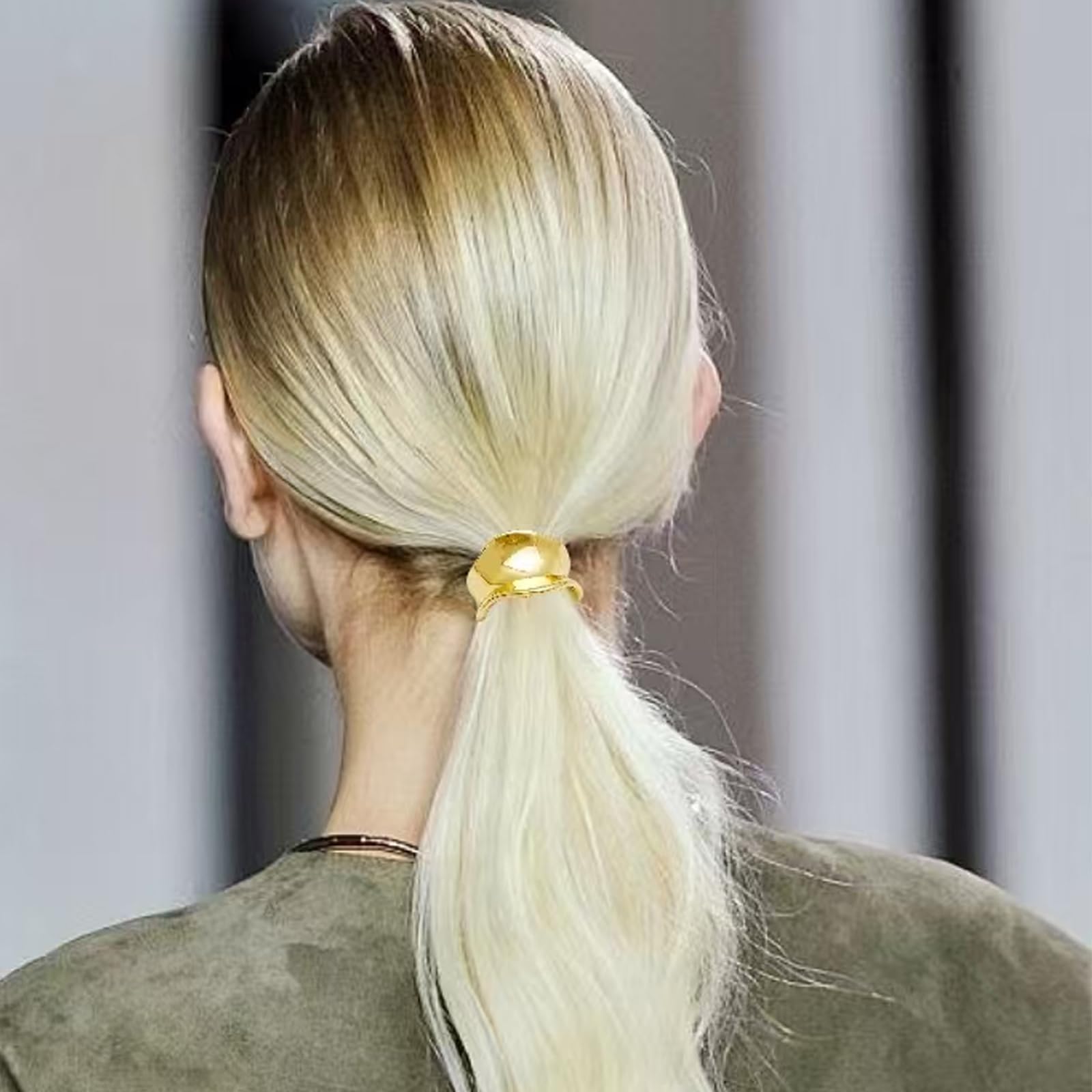 3 horquillas doradas para el pelo para mujer, pequeñas, de metal, para coletas altas, pinzas decorativas para el pelo, pinzas para el pelo con cola de pony, pinzas para el pelo francés