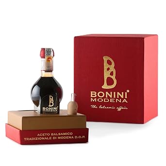 BONINI Producer of Traditional Balsamic Vinegar of Modena PDO, Traditional Balsamic Vinegar of Modena PDO 100 ml, Aged in 12 Year Old Barrels, Kosher Certified, Made in Italy