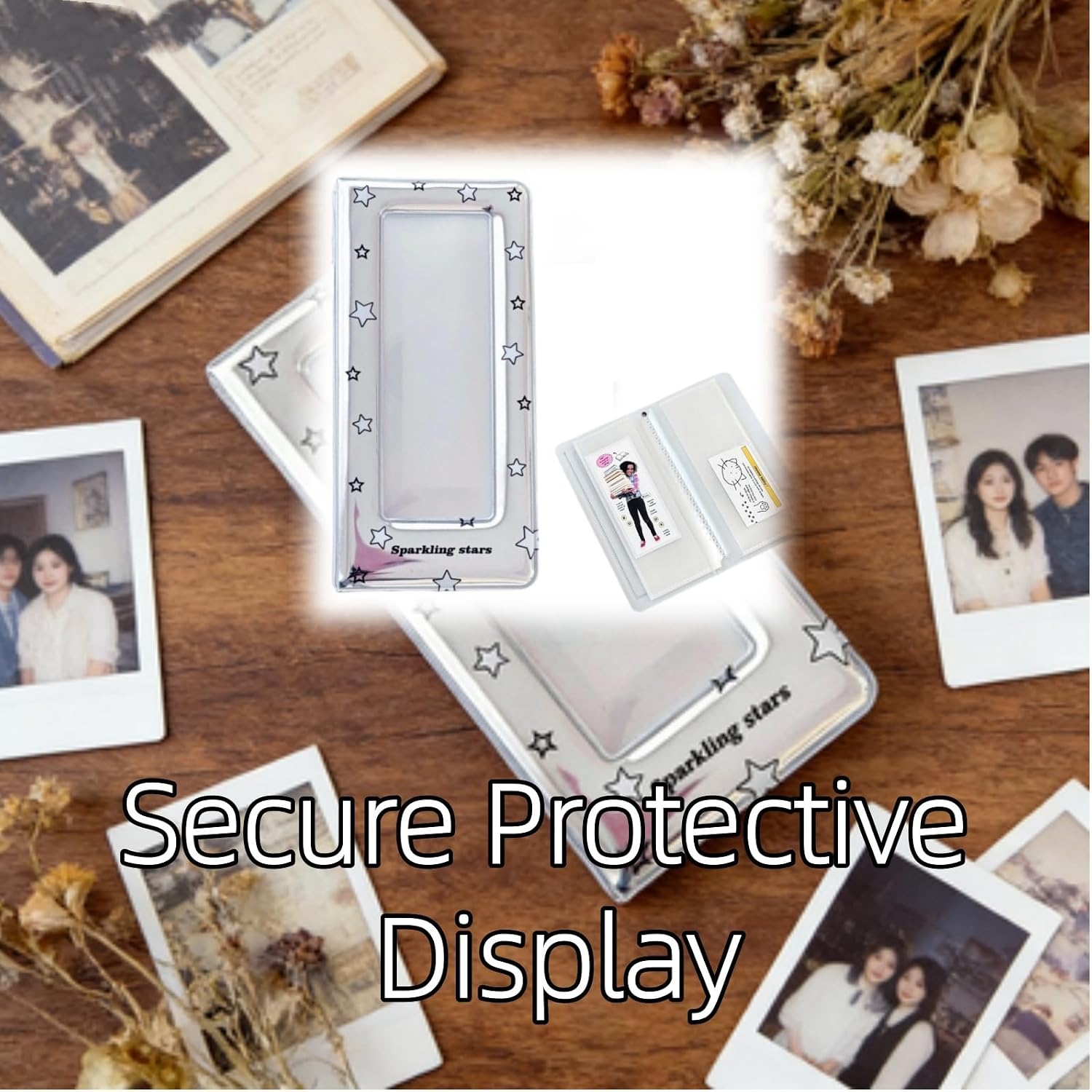 Photobooth Album Book Colorful 20 Clear Sleeves