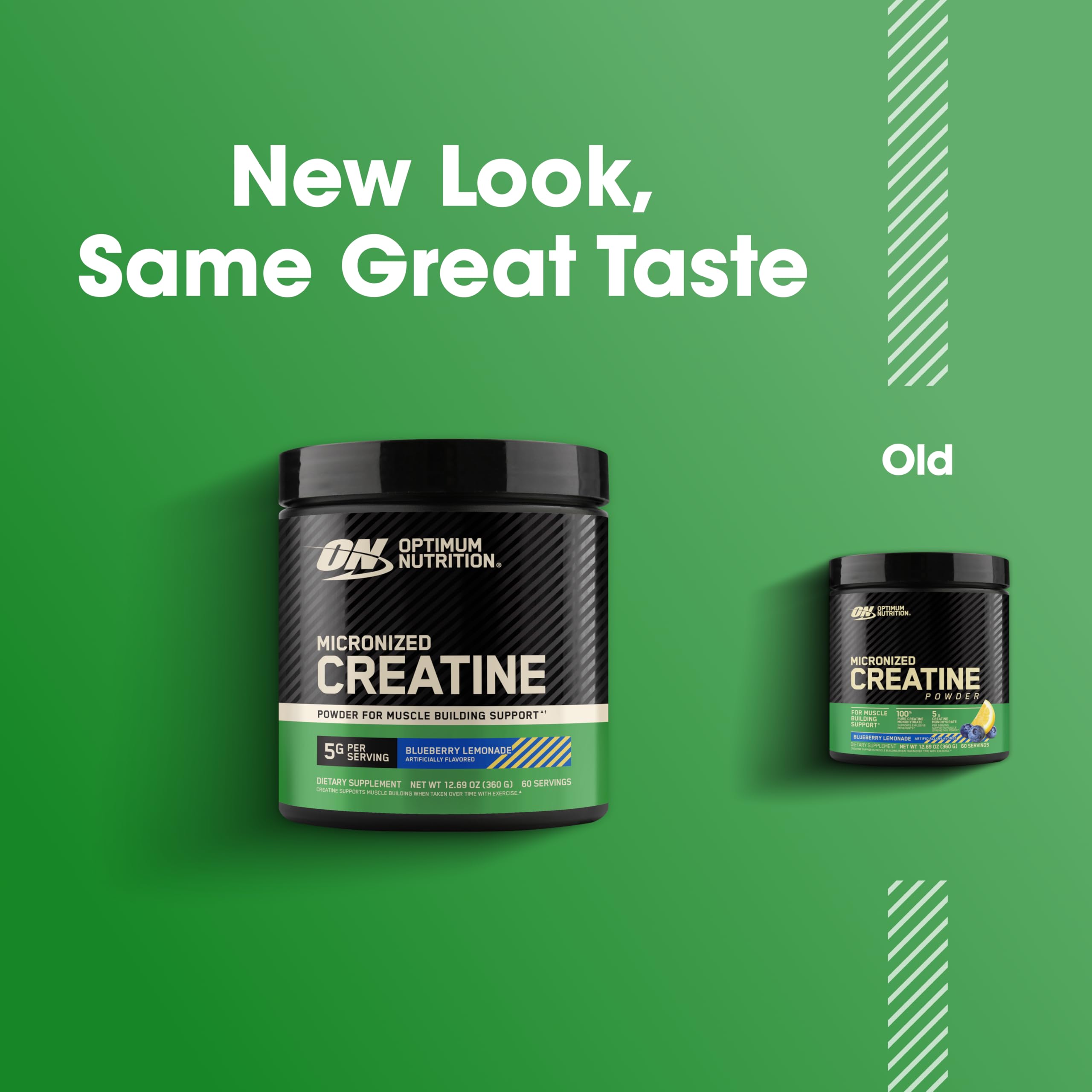 Optimum Nutrition Creatine Monohydrate Powder, Blueberry Lemonade, 60 Serv — Amazon image 6