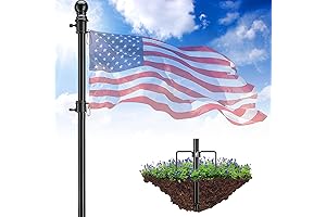 Heavy Duty Ground Flag Pole for House
