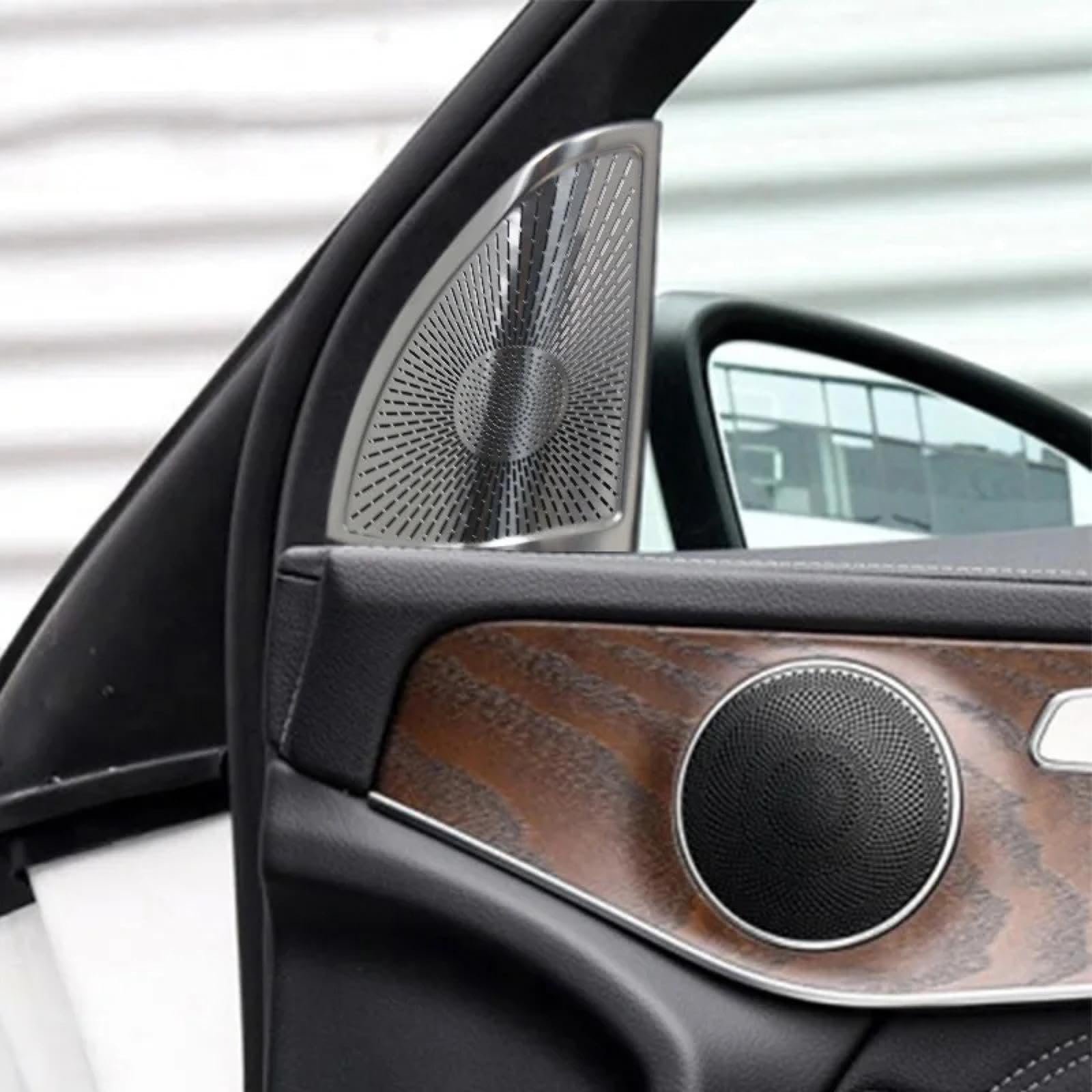 Osłona Głośnika Audio na Samochodowe dla Mercedes-Benz GLC Klasa X253 2015-2022, Osłona głośnika wysokotonowego na słupku A, naklejka na głośnik audio