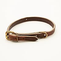 Vista 1 de Leerburg 's Amish Soft Latigo - Collar para cachorros de piel de 1/2 pulgada de ancho