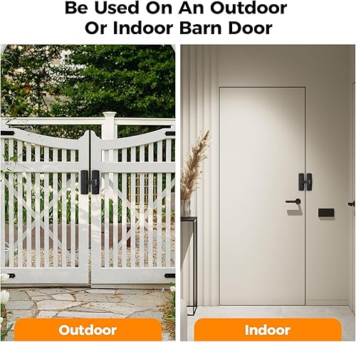 Miniatura 6 de 2 pestillos para puerta de granero de grados, cerradura de puerta corredera de granero 18090, cerradura de puerta corredera para armarios, puerta de