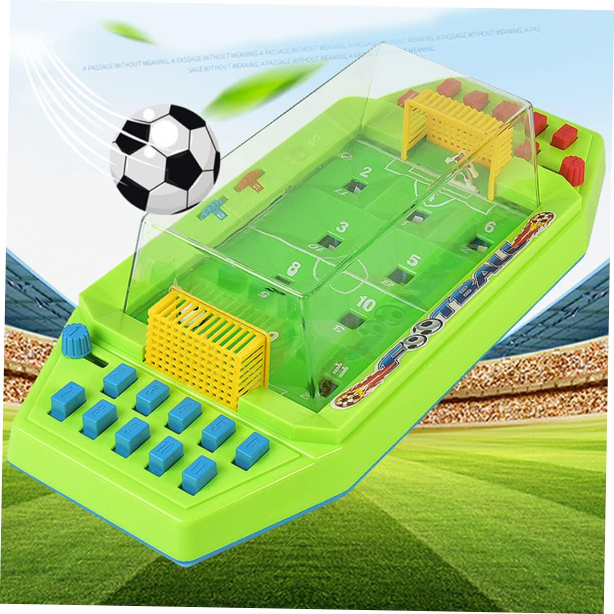 YARNOW Mini Tabletop Soccer Game Toy for Boys and Girls Adults 2-Player Interactive Football Game Fun Family Entertainment No Battery Required for Home Office