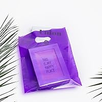 Vista 8 de 100 bolsas moradas de mercancía para pequeñas empresas, boutique y ventas al por menor, de 1.5 mil, 9 x 12 pulgadas, de plástico, gruesas