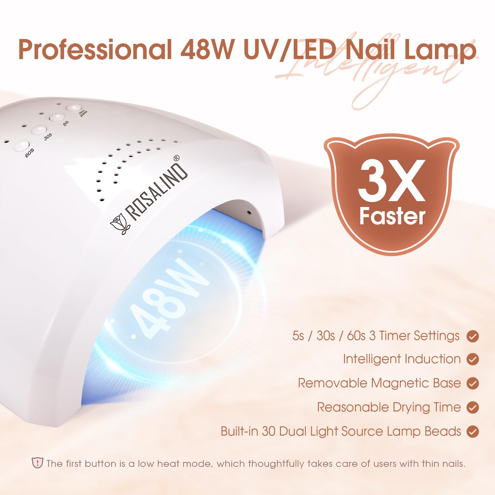 ROSALIND Poly Extension d'ongles en Gel Complet Kit, 8 Couleurs 10ml Poly Nail Gel Kit Avec 48W UV Lampe et Base&Top Coat, Nail Art DIY Kit Ongle Gel Complet pour Débutant, Professionnel et Salon