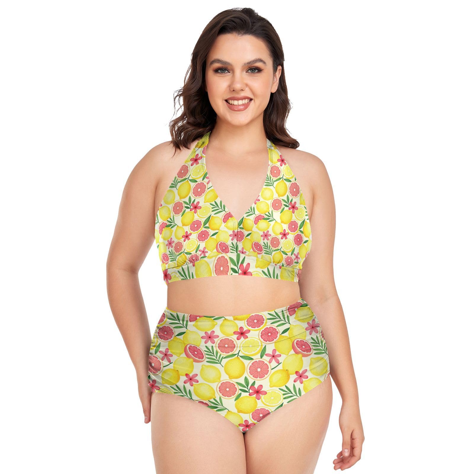 FRODOTGV Costumi da bagno da donna curvy, da L a 4XL