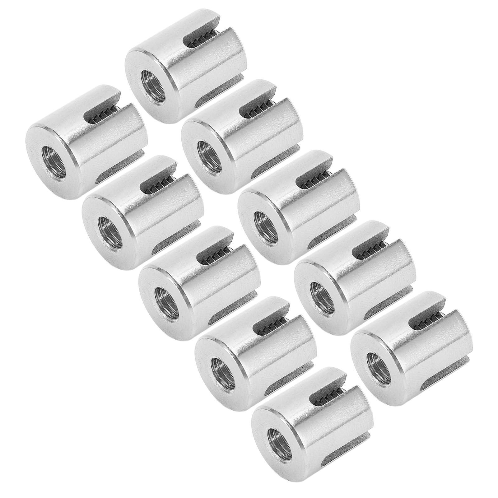30 Pz M8 Morsetto per Cavo Incrociato Fune Raccordi per Asta Morsetti a Croce in Acciaio Inossidabile Foratura Richiesta Clip 3mm