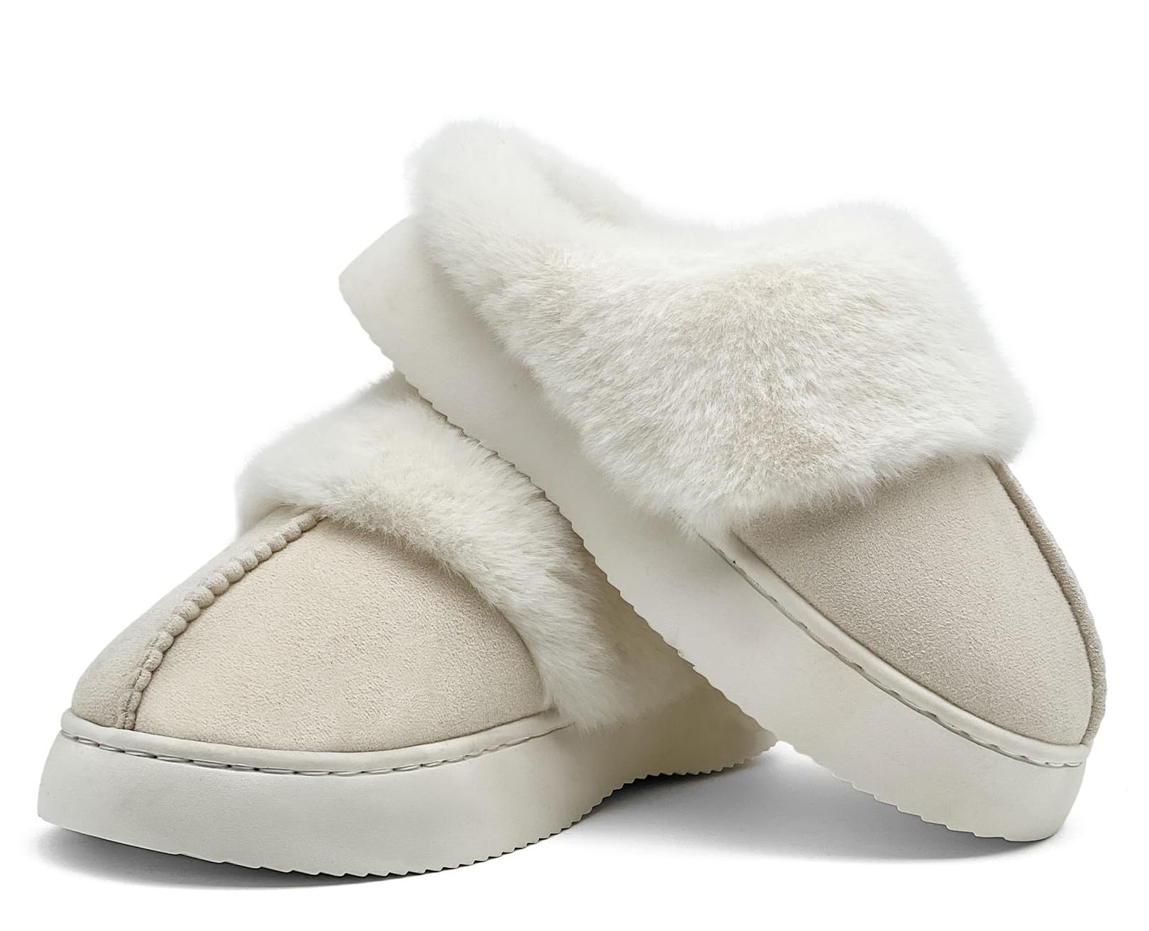 nzzoo Fuzzy House Slippers for Kids Girls boys Soft Plush Platform House Shoes Memory Foam Warmth Slip-on Slippers Indoor Outdoor Big Kid