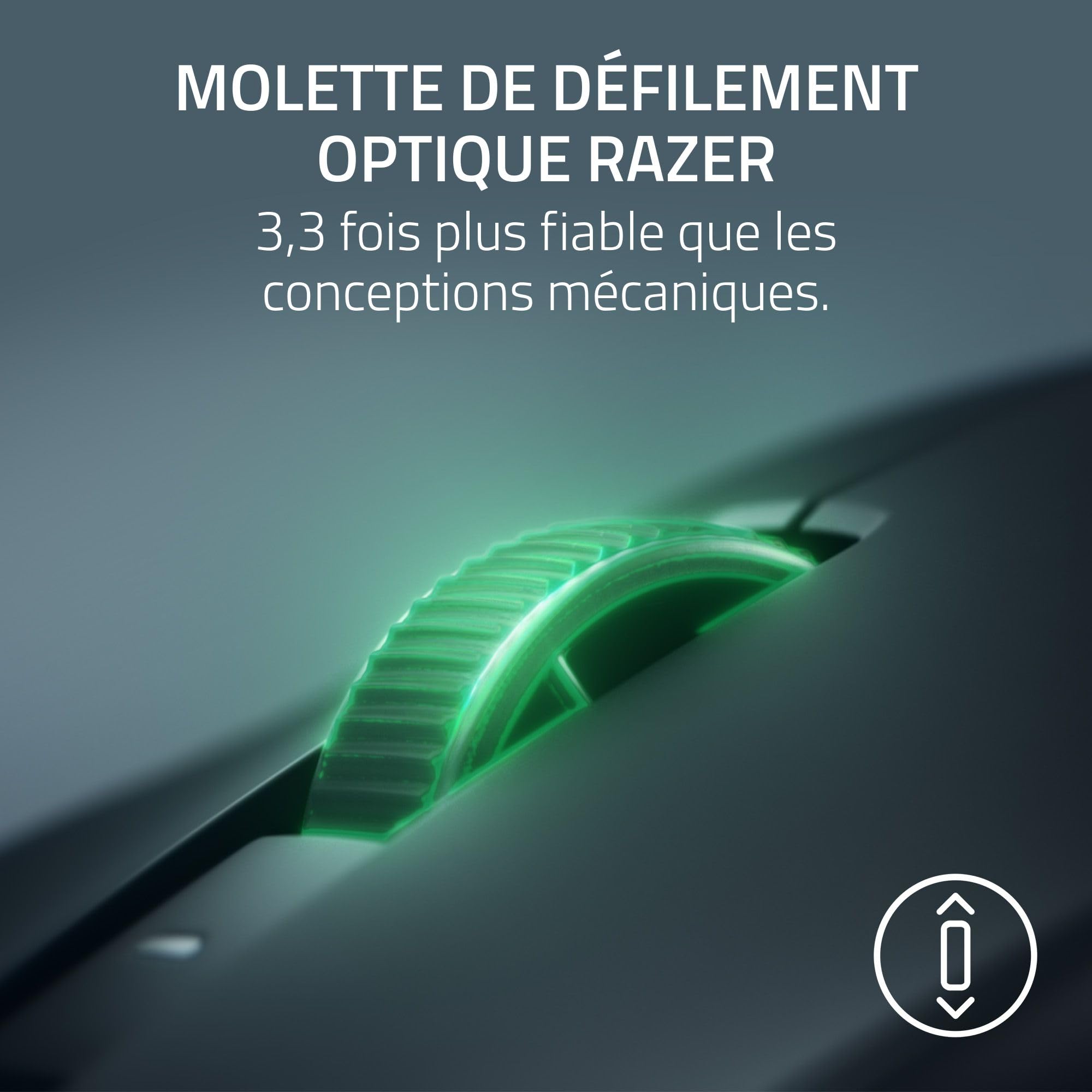 Razer Viper V4 Pro - Souris Gaming Esport sans Fil symétrique - Ultra légère 49 g - HyperSpeed Gen-2 avec fréquence de 8 KHz - Capteur Focus Pro 50K - Molette Optique - PC/Mac | Noir