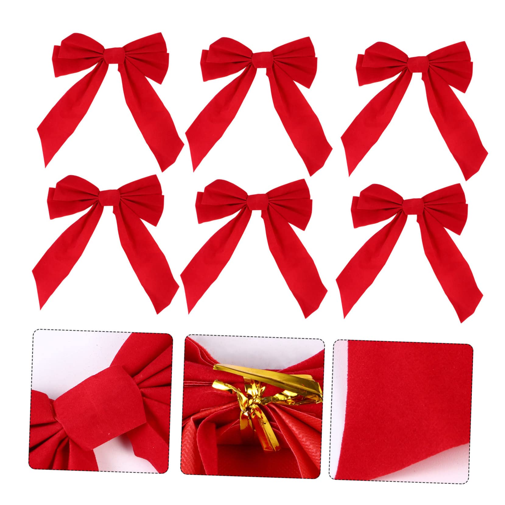 Cabilock 30 Piezas Lazo de Navidad Diver Christmas Tree Lazos para Regalos decoración navideña Guirnalda Regalos para embutidoras de Calcetines Arco de árbol de Navidad Arco de Navidad Mini