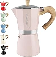 Vista 24 de Mongdio Cafetera de Espresso para Estufa Moka Pot, Cafetera de Café Cubano Cafetera de estufa Moka Espresso Italiano Greca Cafetera Percoladora, 6