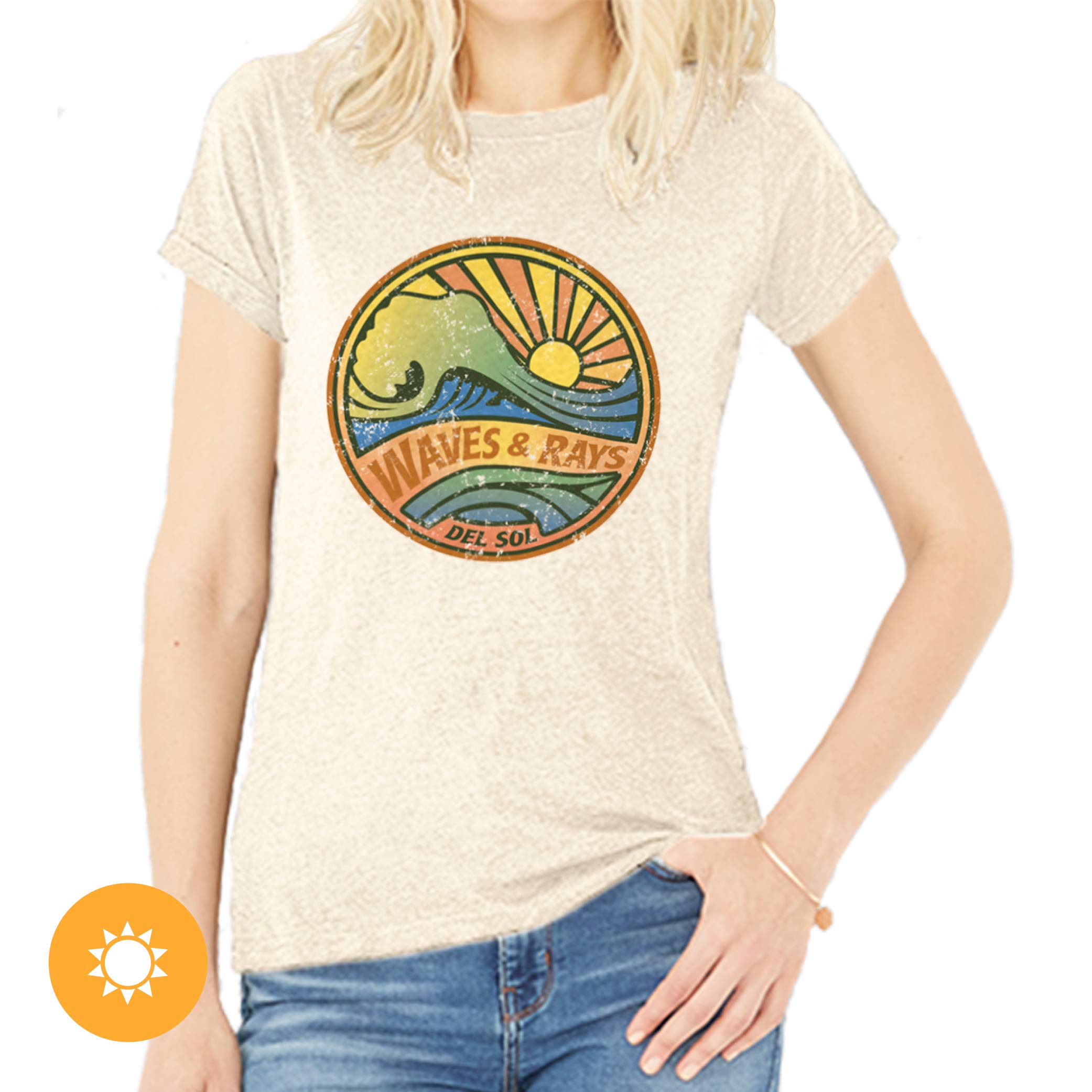 Del Sol T-shirt chłopięcy, beżowy, mały